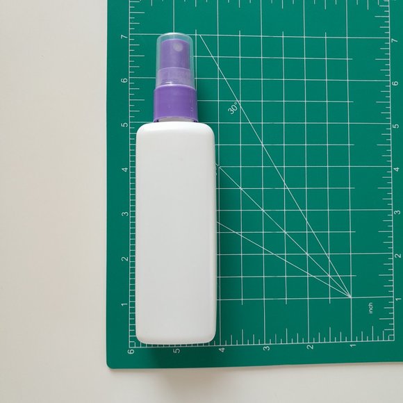 Empty Plastic Spray Bottle with Cap, white purple - Picture 6 of 8